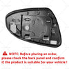 Toyota Yaris Left Side Mirror Glass with Back Plate (2012-2017)