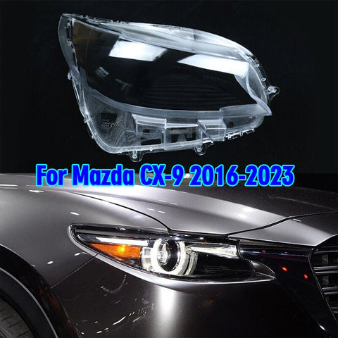 Mazda CX-9 Right Side Front Headlight Headlamp Lens Shell Cover (2016-2023)