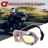 Set Motorcycle Riding Goggles Yellow Lens Pink Frame PC Cycling Sunglasses