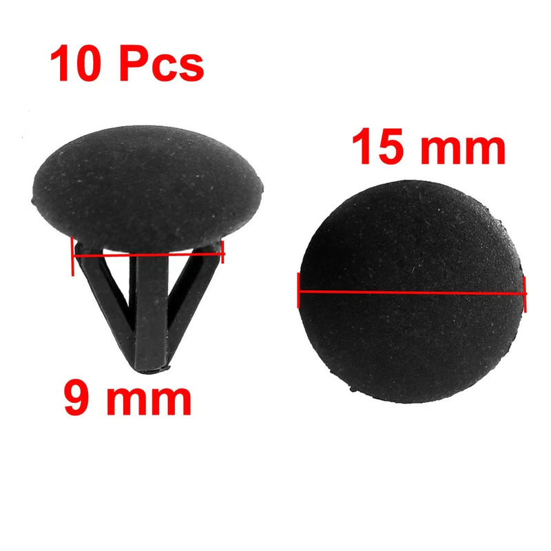 Honda 10 x Black Plastic Splash Defender Clips