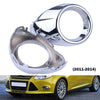Ford Focus (2012-2014) 2 x Bezels Chrome Front Bumper Fog Light Covers