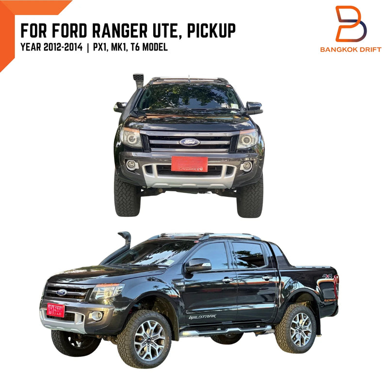 Ford Ranger T6 Silver Black Front Door Side Decal Sticker (2012-2014)