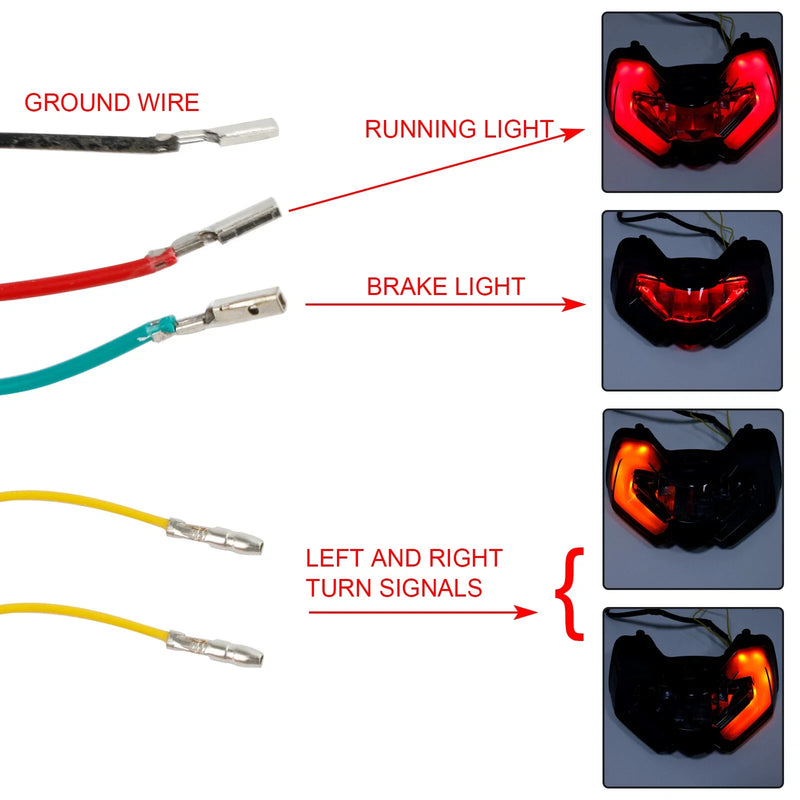 Ducati Multistrada V4S V4 110 (2021-2023) Black Tail Light Turn Signal
