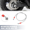 Motorcycle Brake Line / 110cm / Oil Hose Pipe 28° 0° Silver Tone