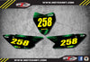 Kawasaki KLX 110 Style Custom Number Plates (2010-2016)
