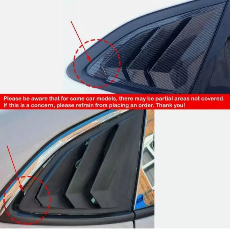 Hyundai Tucson Louver Cover Trim Matte Black Side Window (2016-2020)