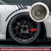 Porsche Cayenne Set of 2 Wheel Lock Lug Nuts with 16 Teeth Anti-theft Key
