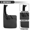 Dodge Ram 1 Set Mud Flaps Splash Guards with Screw Black (2009 - 2018)