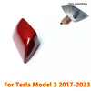 Tesla Model 3 Red Right Passenger Side Mirror Cover Cap (2017–2022)