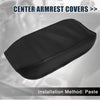 Honda Civic Black Microfiber Leather Armrest Protector Cover (2016-2023)