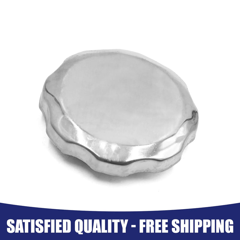 Silver Tone Metal Cycle Scooter Gas Cap 1 x