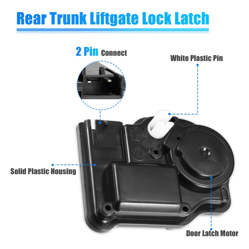 Dodge Chrysler Jeep Tailgate Trunk Latch Lock Actuator (2011-2023)
