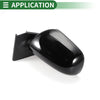 Toyota Yaris Hatchback Left Side Door Mirror Gloss Black (2006-2011)