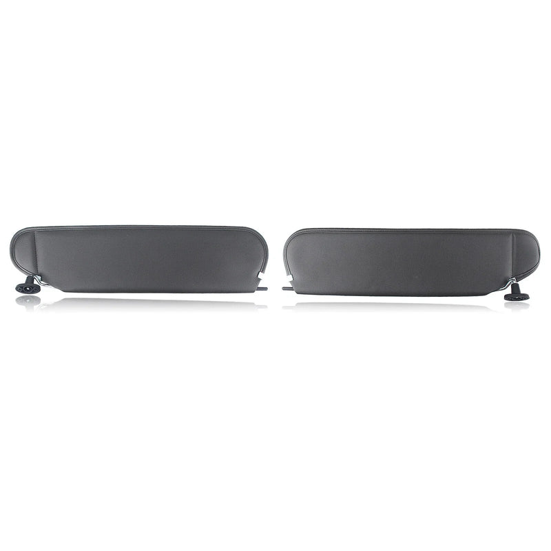 Jeep Wrangler TJ 2 x Black Sunvisor Cover (1997-2002)