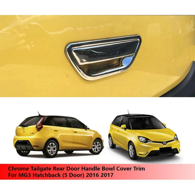 MG3 MG 3 Chrome Tailgate Handle Bowl Cover (2016-2017)