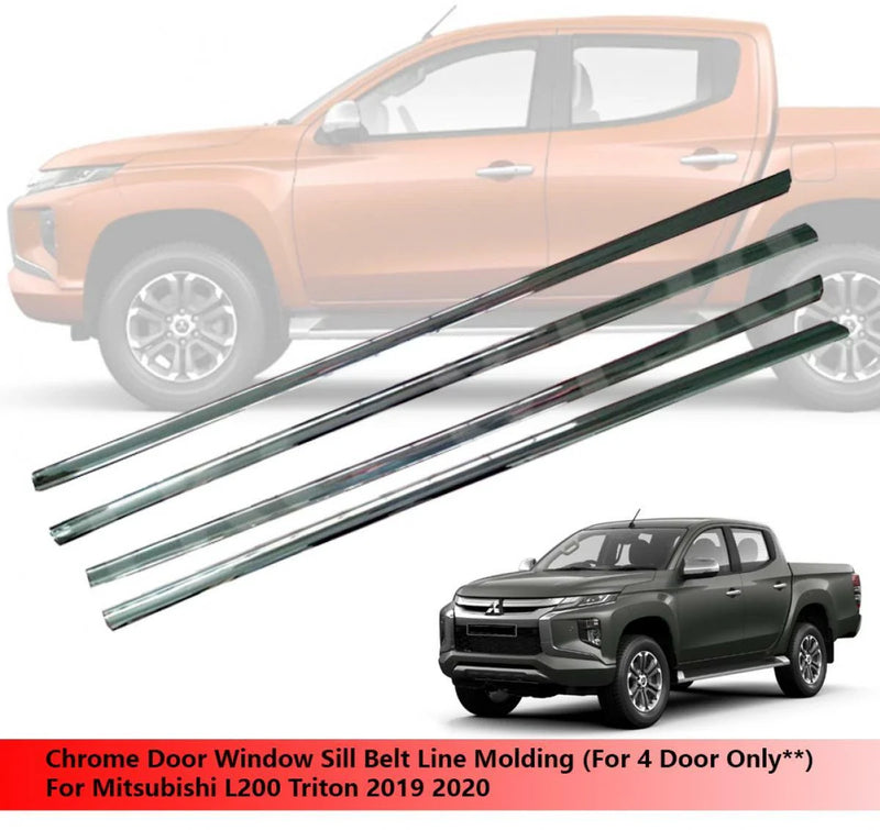 Mitsubishi L200 Triton 4 Door Window Sill Molding (2019-2020)