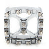Harley Softail Dyna Sportster Chrome MX Style Brake Pedal Pad Cover
