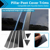 Hyundai Elantra Sedan 8x Black Pillar Post Covers (2017-2020)
