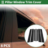 BMW X3 (2003 - 2010) Black 8 Pcs Door Pillar Window Trim