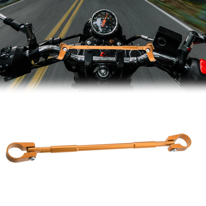 Motorcycle Lever Gold Tone 22mm Balance Bar Crossbar