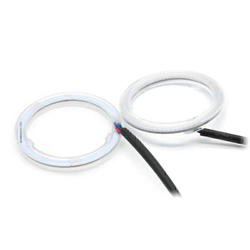 Car Headlight Angel Eyes - 95MM RGB COB LED Halo Rings