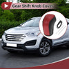 Hyundai Tucson 2015-2018 Black Red Faux Leather Gear Shift Knob Cover