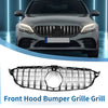 Mercedes-Benz C250 (2012-2015) Black Chrome Front Upper Bumper Grille