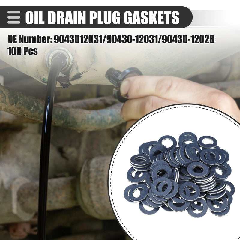 Scion TC 100 Pcs Car Oil Drain Plug Gaskets (2005–2016)