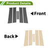 Chevy Aveo Pillar Window Trim Carbon Fiber Pattern Black (2007 - 2011)
