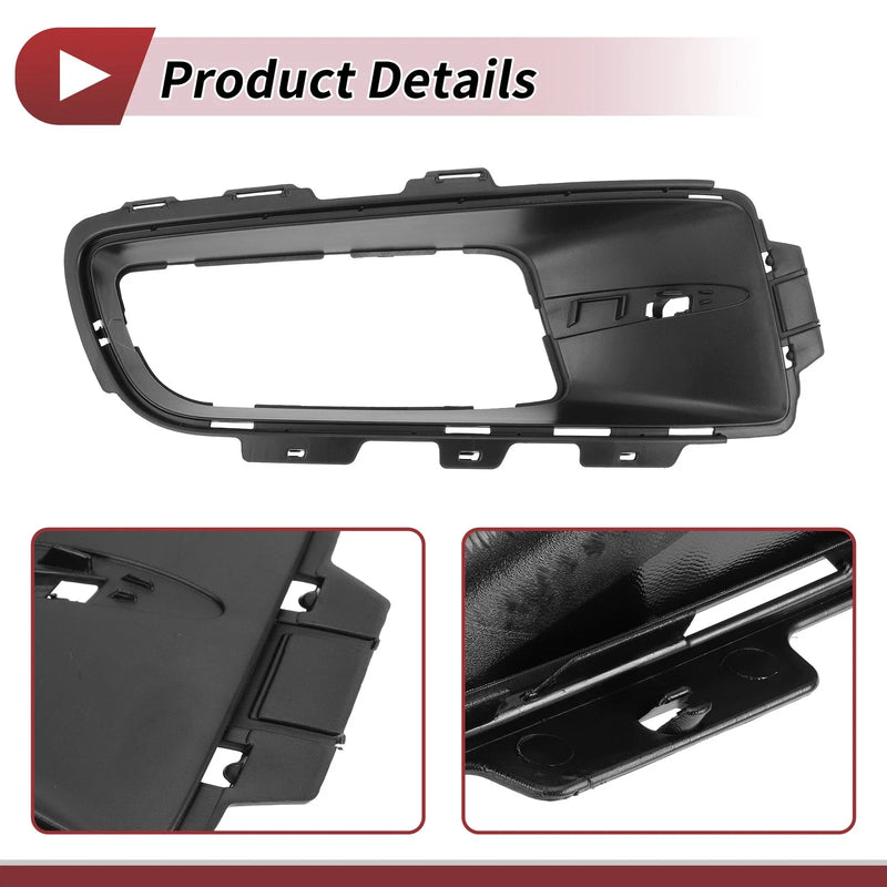 BMW X5 (2007 - 2010) Black 1 Pc Fog Light Grill Front Right