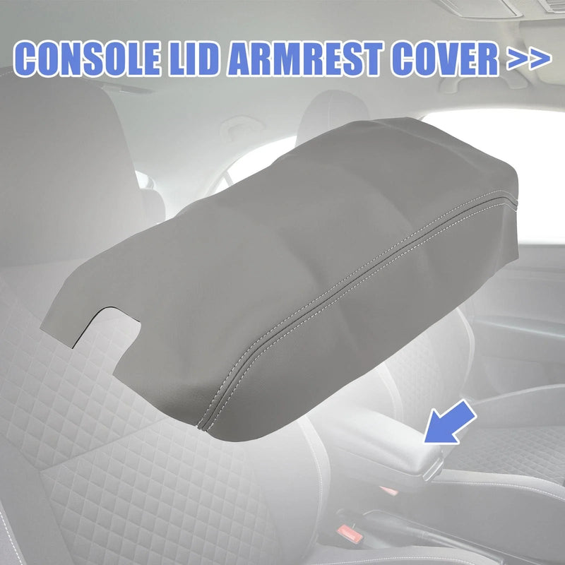 Ford F150 (2009-2014) Gray Center Console Lid Armrest Cover