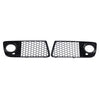 Audi TT Glossy Black Honeycomb Fog Light Grille (2009-2014)
