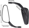 Harley Touring, Glide, Softail, Dyna Black Rearview Mirrors