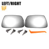 Jeep Grand Cherokee Left Right White Mirror Glass Pair w/ Back Heated