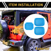 Jeep Gladiator Light Blue Exterior Door Handle Bowl Cover Trims (2020-2024)