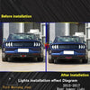 Ford Mustang Rear Bumper Tail Light Reflectors (2015-2018)