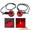 Harley Sportster XL883 XL1200 Black Bullet Rear Brake Tail Lights (2004-2023)