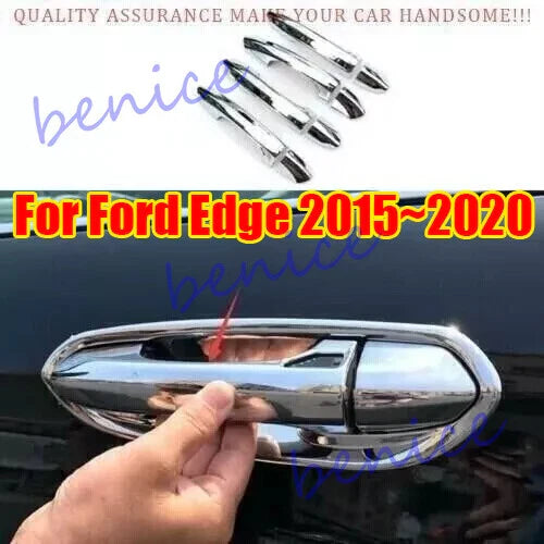 Ford Edge Chrome Exterior Side Door Handle Cover Trim 8PCS (2015–2020)