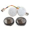 Harley Dyna Road Street Glide Smoke Front Turn Signal LED Light Panel (2006-2023)