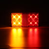 Trailer Truck Brake / Rear Signals Amber+Red LED Tail Lights