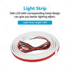 Car 1.8M Dynamic LED DRL Hood Light Strip (Fits Various Models)