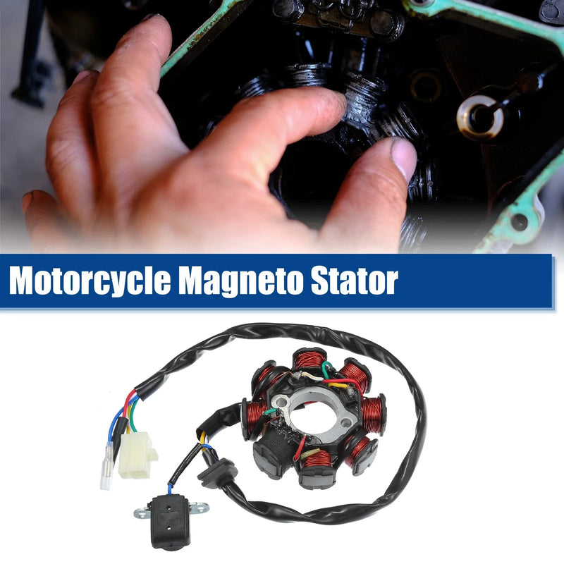 50cc GY6 Engine ATV UTV 5x 8-Pole AC Motorcycle Magneto Stator
