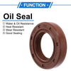 Oil Seal 2 x Pcs Seal Ring Rotary Shaft Seal FKM Rubber 20x34x7mm Brown