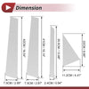 Infiniti FX35 FX45 8 x Door Pillar Window Trim (2003 - 2008)