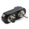 7 / 8" Handlebar Horn Headlight ON-OFF Black Mini Dual Toggle Switch Button