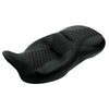 Harley Road King Glide FLHR FLHRC Black Driver Passenger Seat (2009-2023)