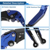 Honda CBR600RR 2007-2016 Blue Black Adjustable Brake Clutch Levers