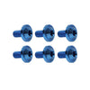 Bike Motor 6pcs Blue M6x25mm Torx Head Screws