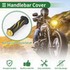 Motorcycle Yellow Curve Pattern 7/8" 22mm Hand Grips Cover Kit