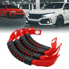 Jeep Wrangler 4 x Red Rear Seat Grab Handle Grips (2007-2018)